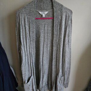 Cozy Grey Cardigan - Market & Spruce, Size XL